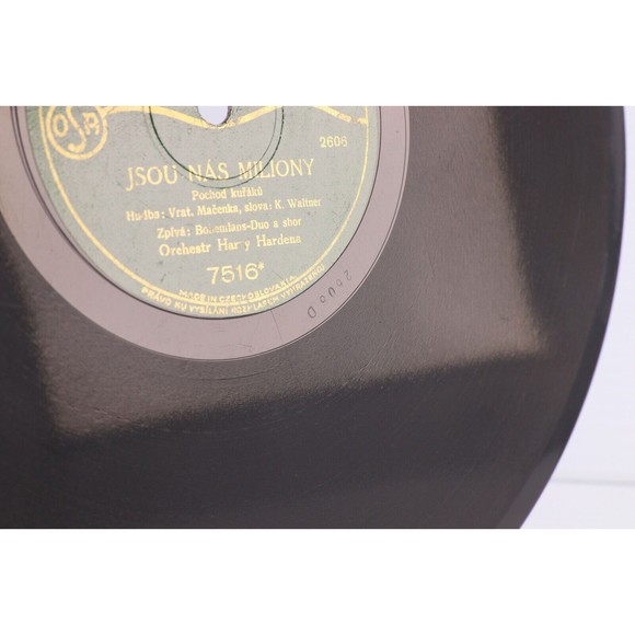 Harry Hardena - Cigareta / Jsou Nás Miliony - 10" 78 rpm Record 7516 Czech RARE - Picture 13 of 16